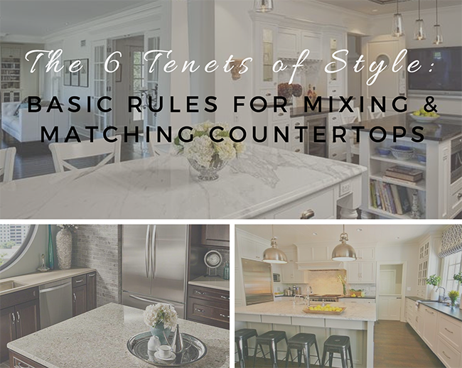 The 6 Tenets Of Style Basic Rules For Mixing Matching Countertops