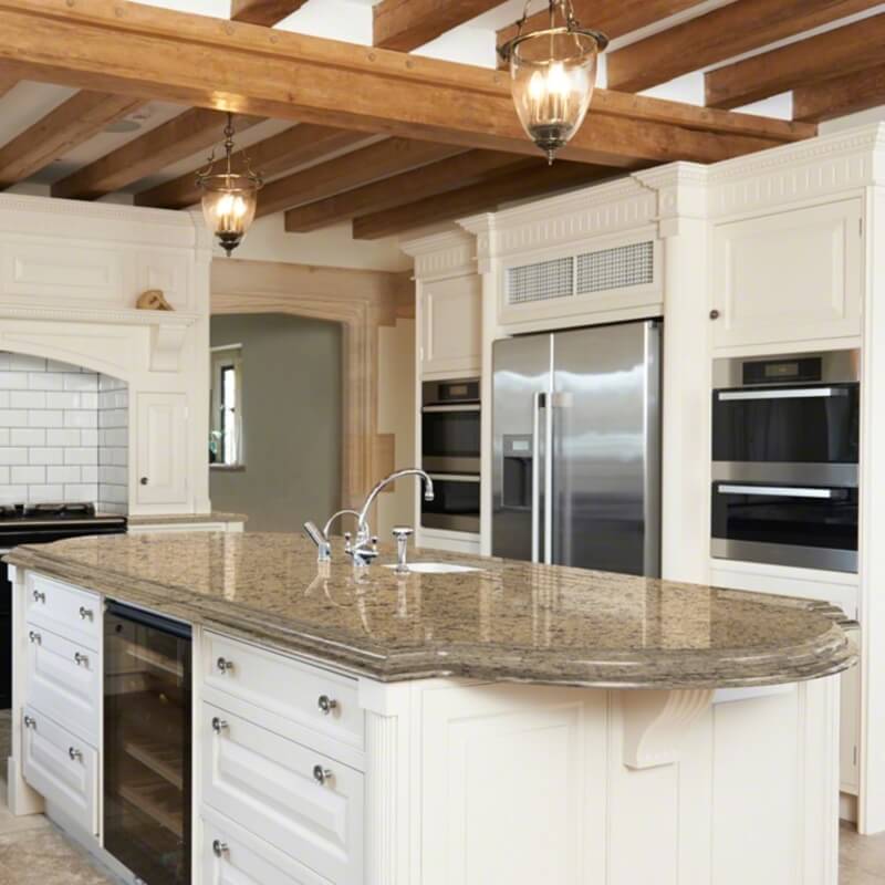 Look Of Natural Limestone Practicality Of Quartz Countertops