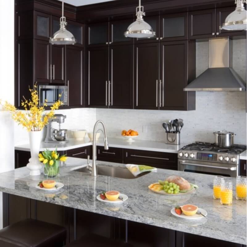 5 Perfect Kitchen Countertop And Flooring Matches For Dark Cabinets