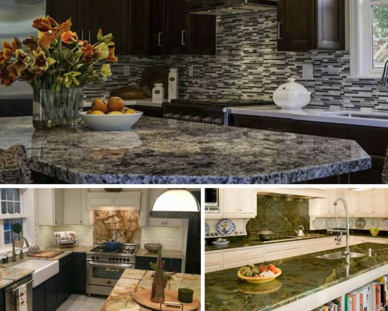 Bold Granite Colors For Kitchen Countertops That Sizzle