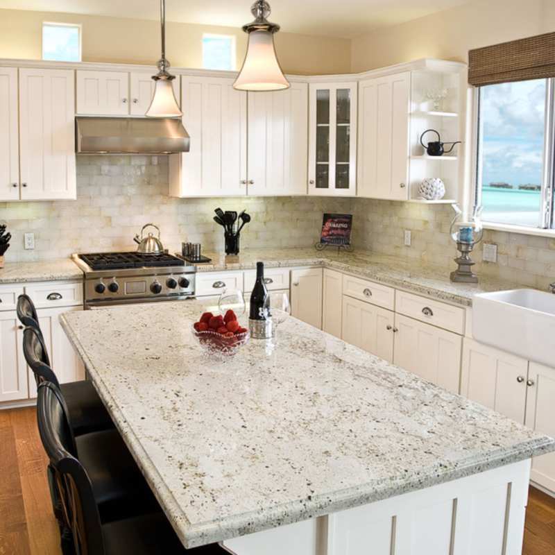 Granite Countertops For White Kitchen Cabinets
