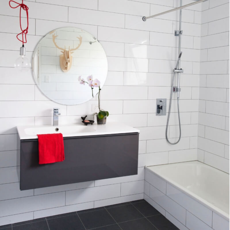 75 Beautiful Black And White Tile Bathroom Pictures Ideas Houzz